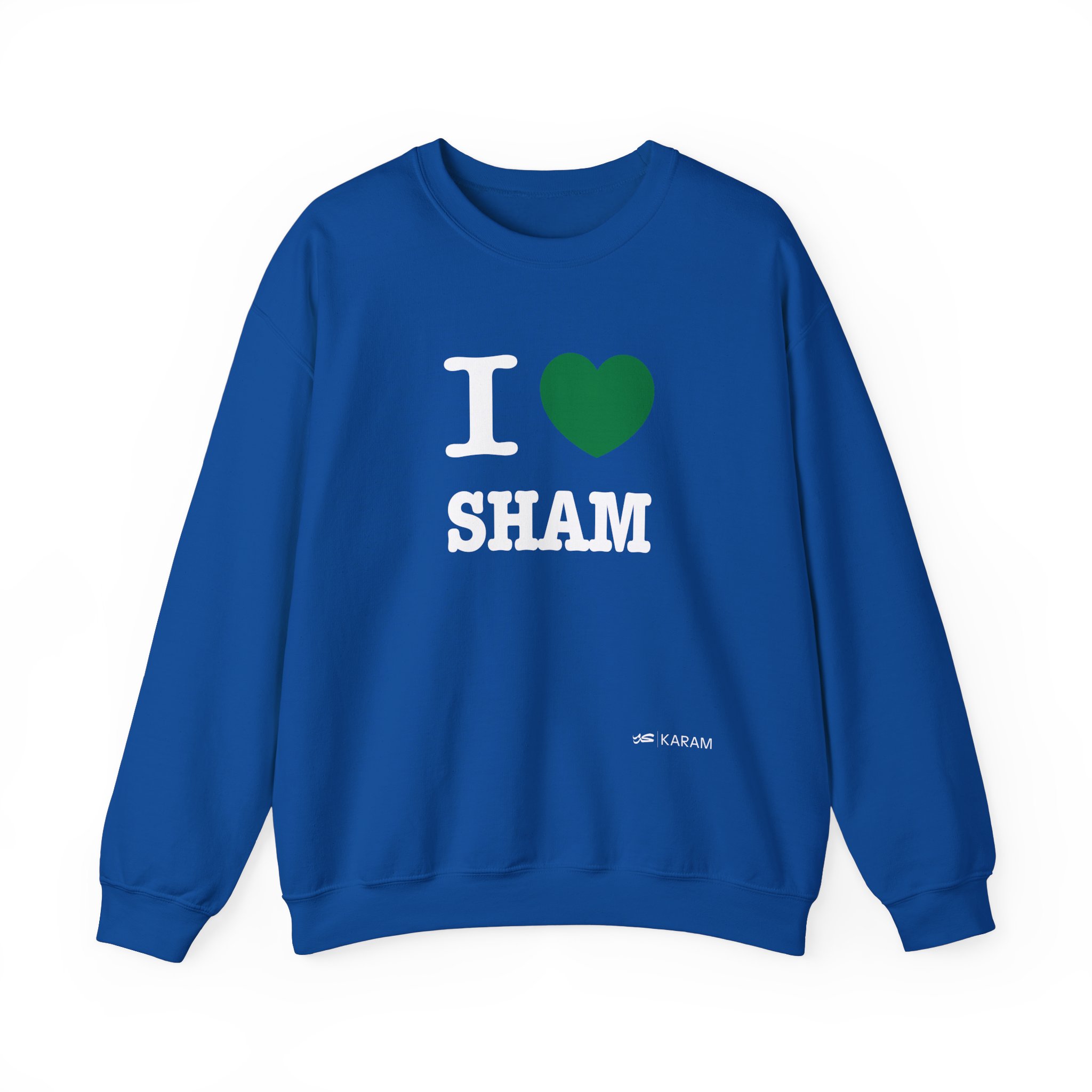 I Love Sham(Damascus) Unisex Heavy Blend Crewneck - Image 20