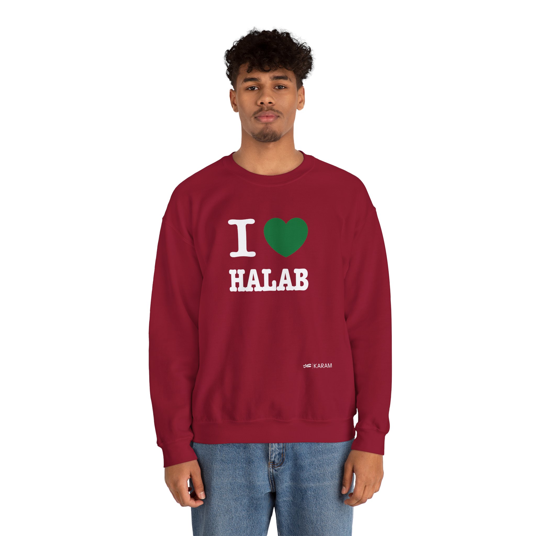 I Love Halab Unisex Heavy Blend Crewneck - Image 37