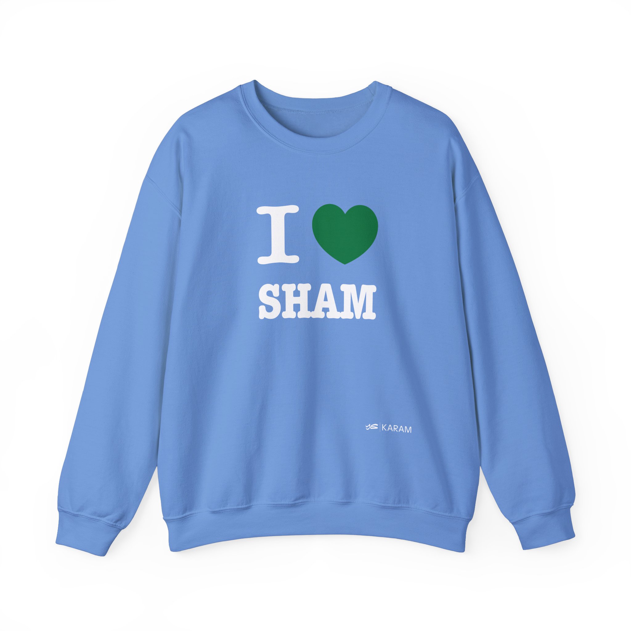 I Love Sham(Damascus) Unisex Heavy Blend Crewneck - Image 17