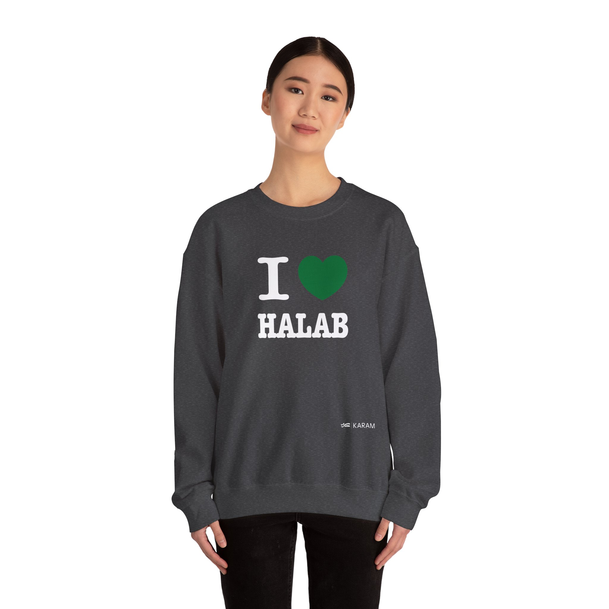 I Love Halab Unisex Heavy Blend Crewneck - Image 18
