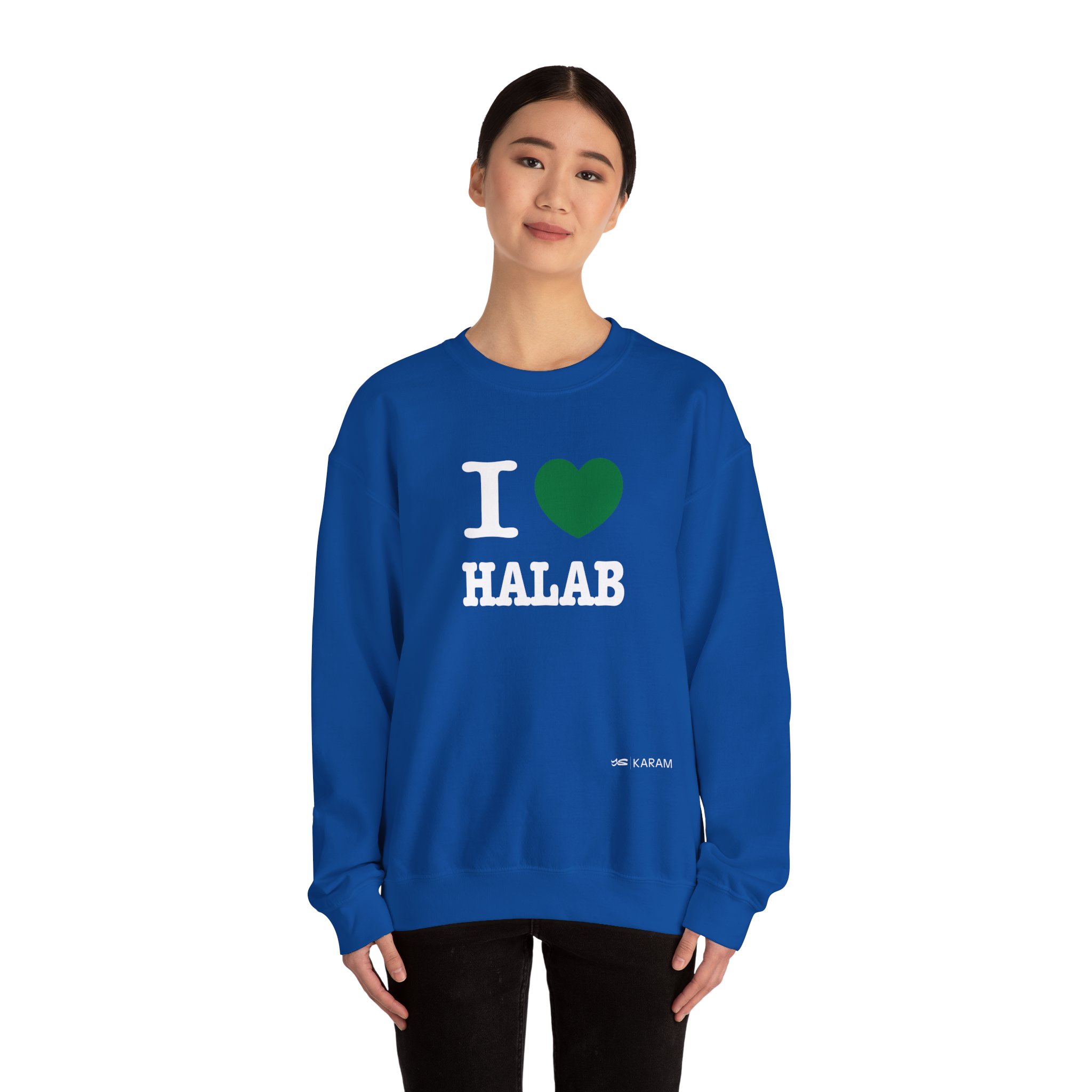 I Love Halab Unisex Heavy Blend Crewneck - Image 24