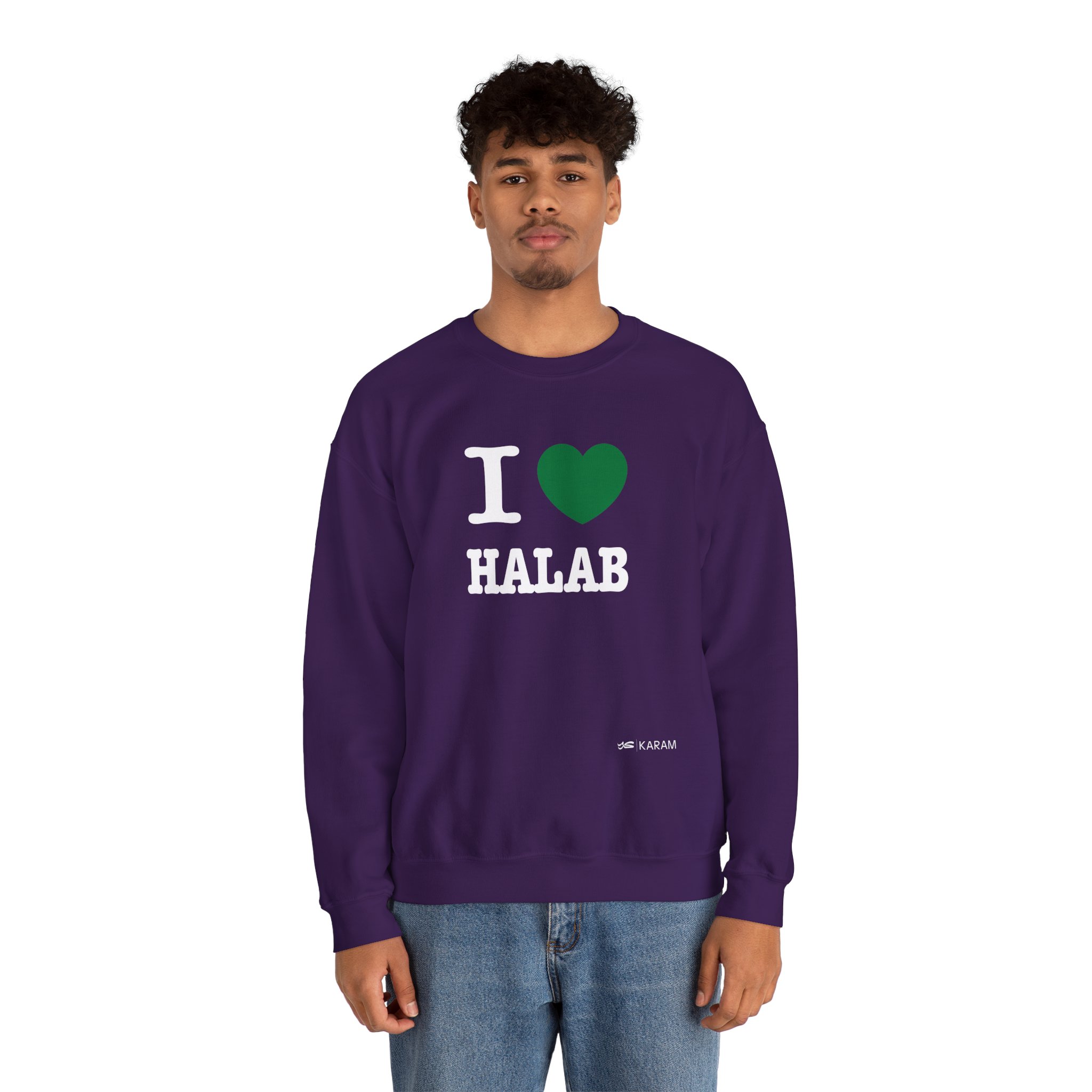 I Love Halab Unisex Heavy Blend Crewneck - Image 31