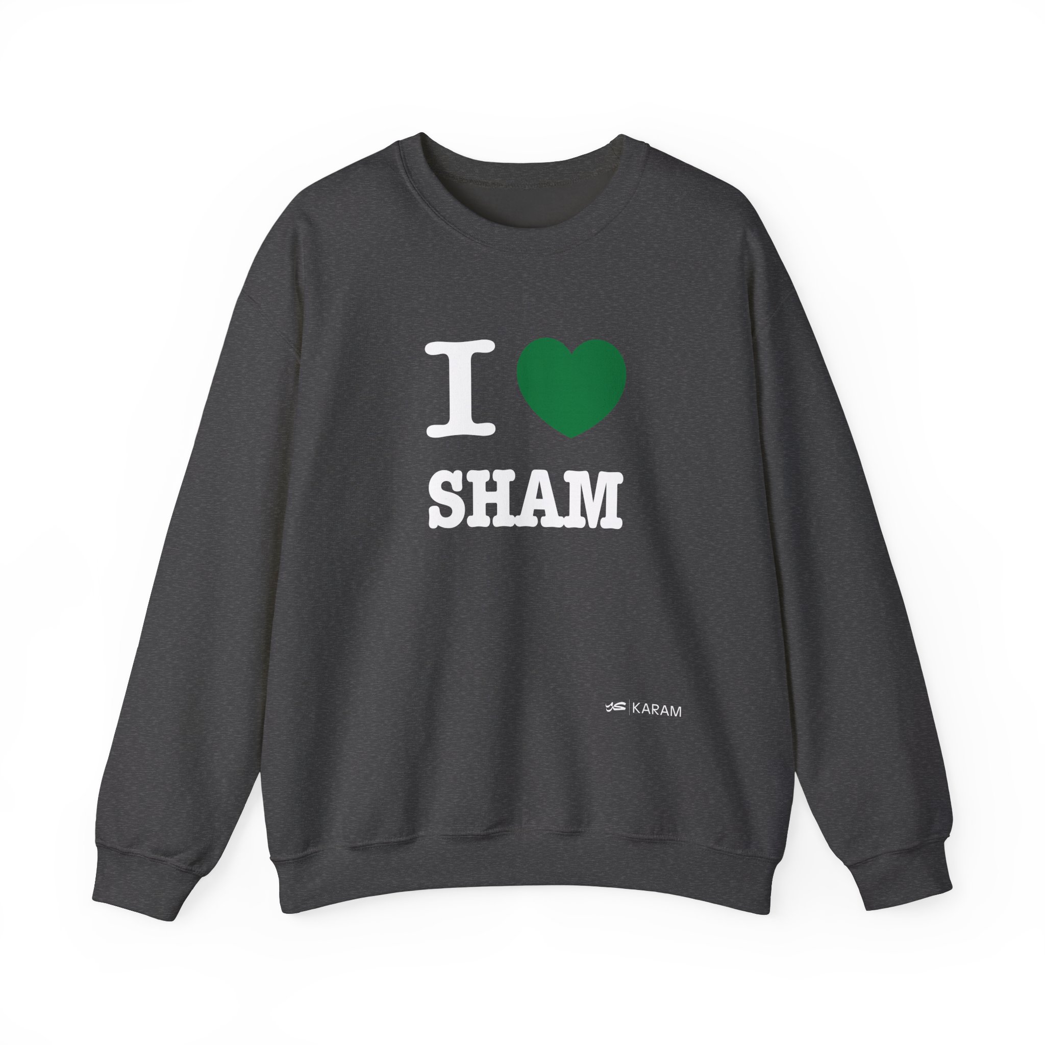I Love Sham(Damascus) Unisex Heavy Blend Crewneck - Image 14