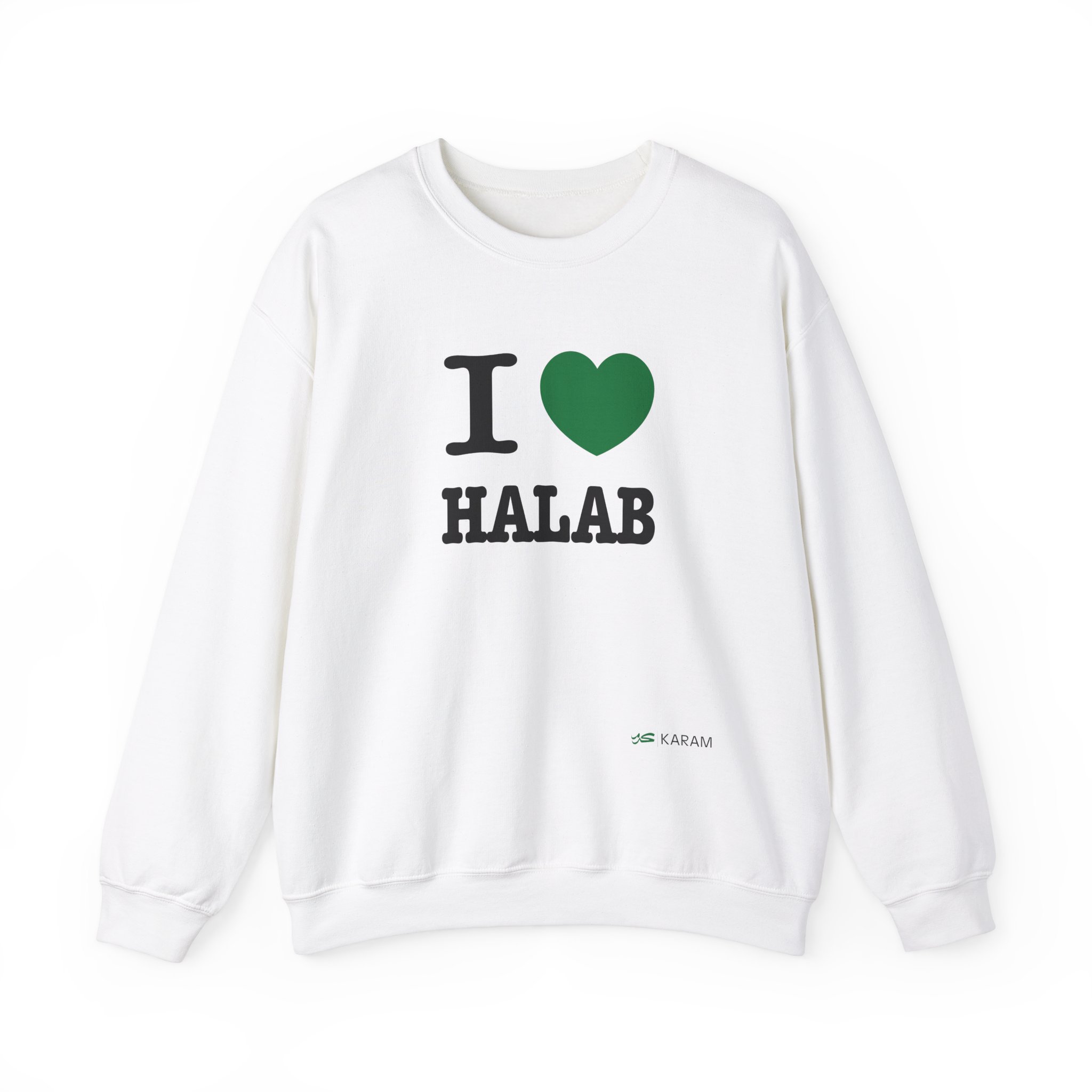 I Love Halab Unisex Heavy Blend Crewneck