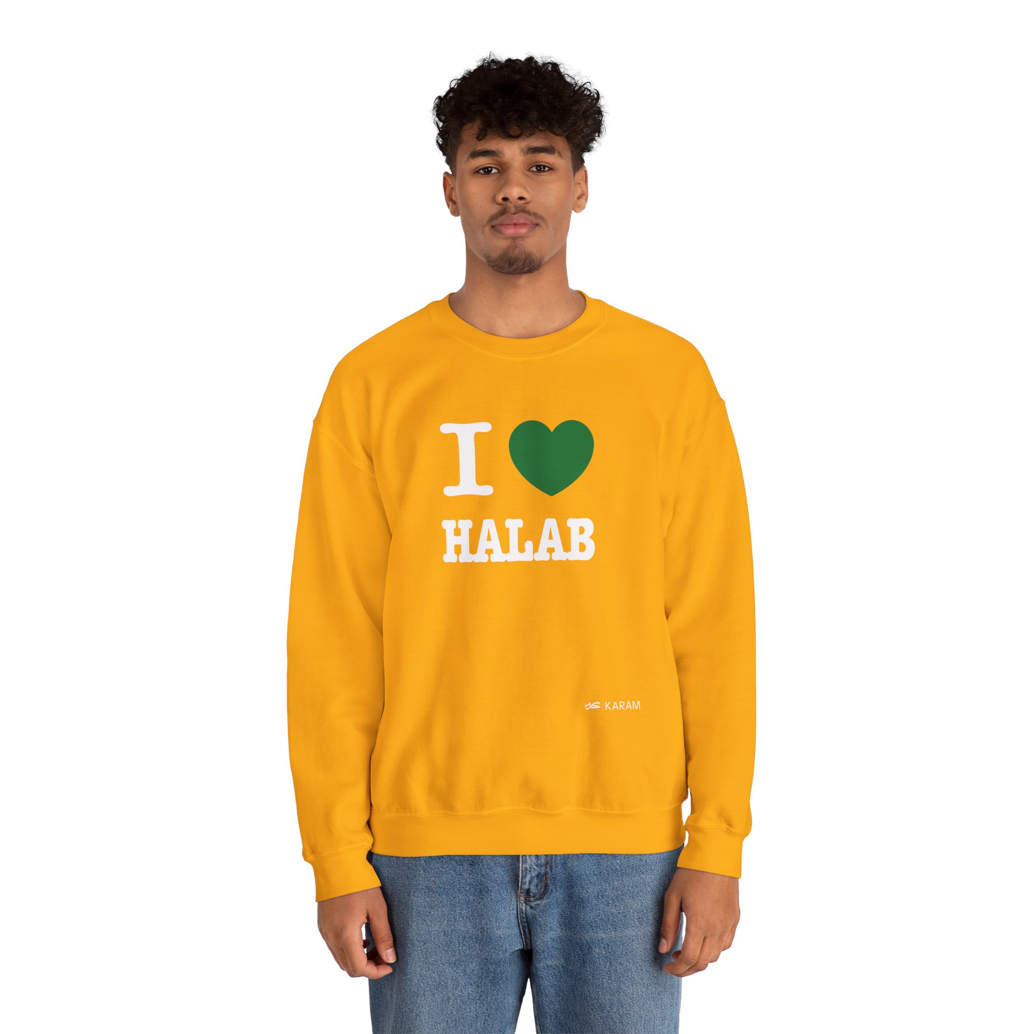 I Love Halab Unisex Heavy Blend Crewneck - Image 13