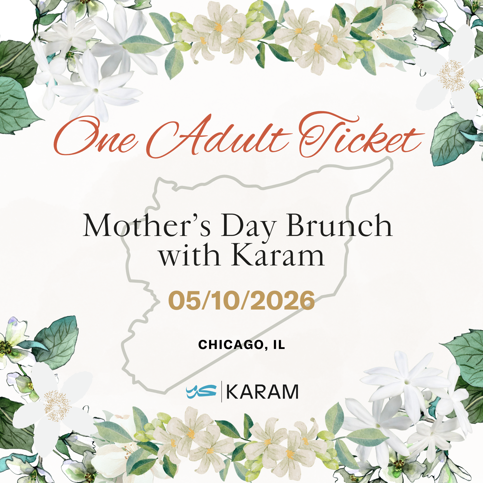 Mother's Day Brunch Ticket (ADULT)