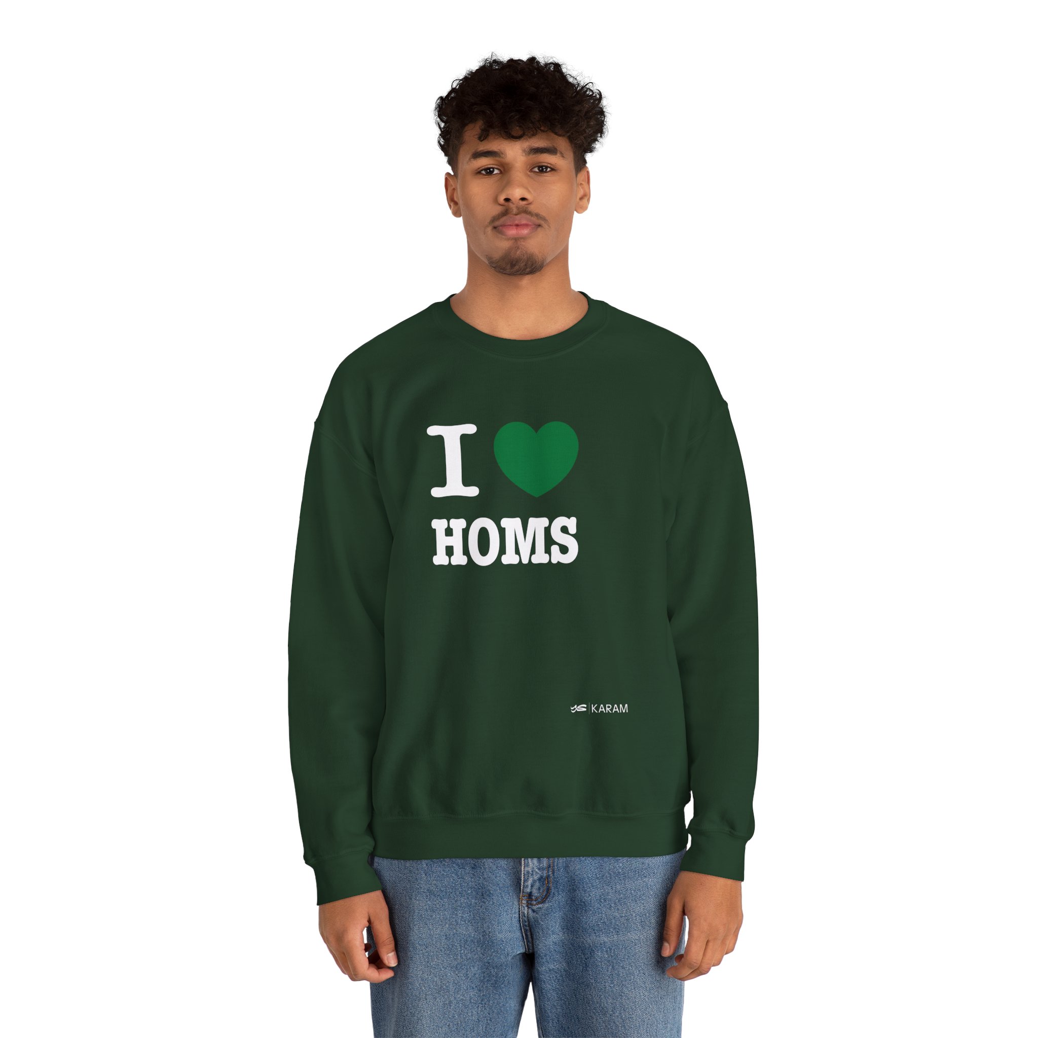 I Love Homs Unisex Heavy Blend Crewneck - Image 17