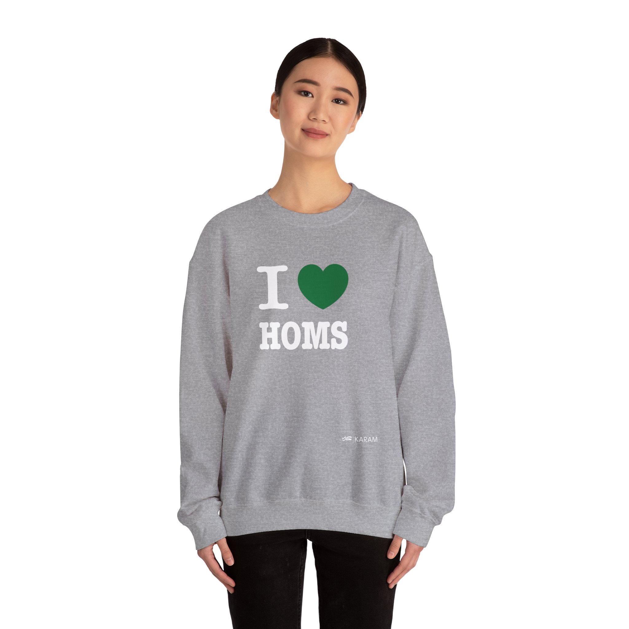 I Love Homs Unisex Heavy Blend Crewneck - Image 10
