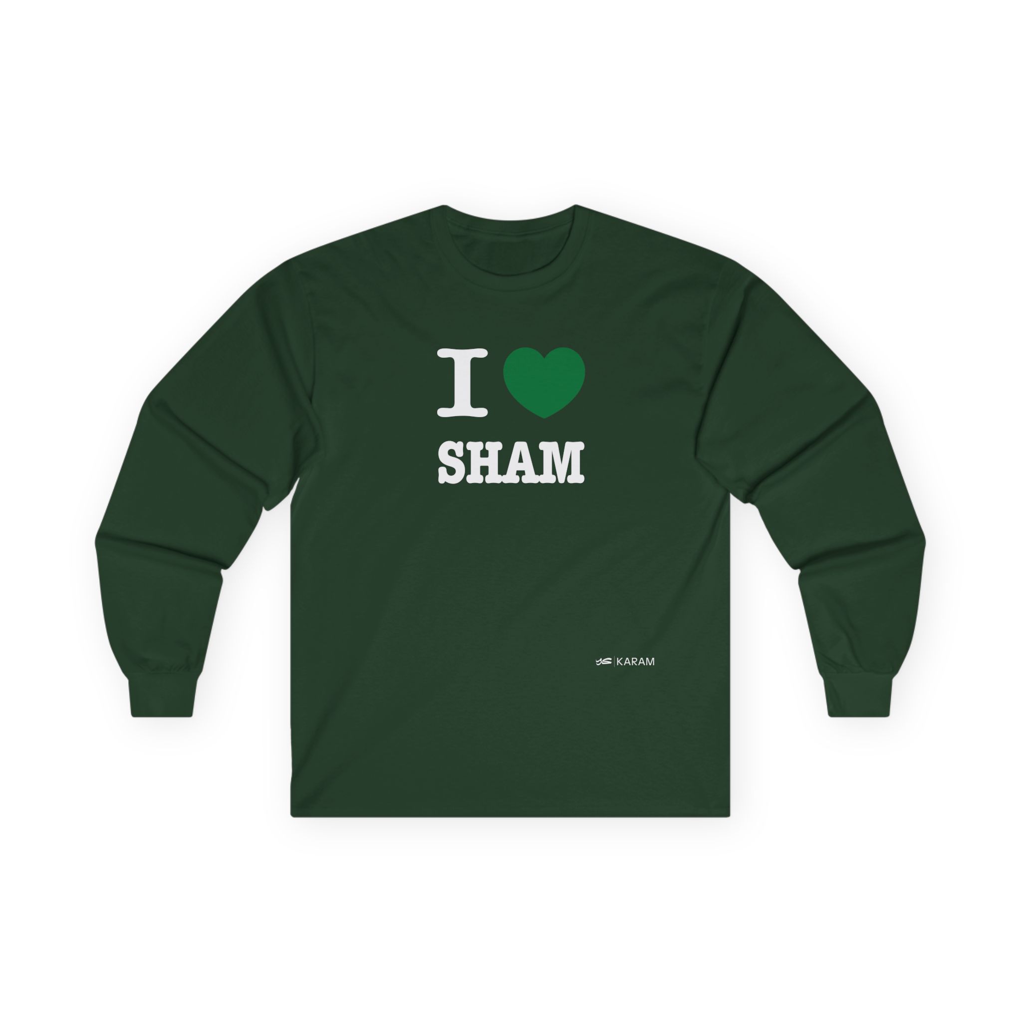 I Love Sham (Damascus) Unisex Ultra Cotton Long Sleeve Tee - Image 9