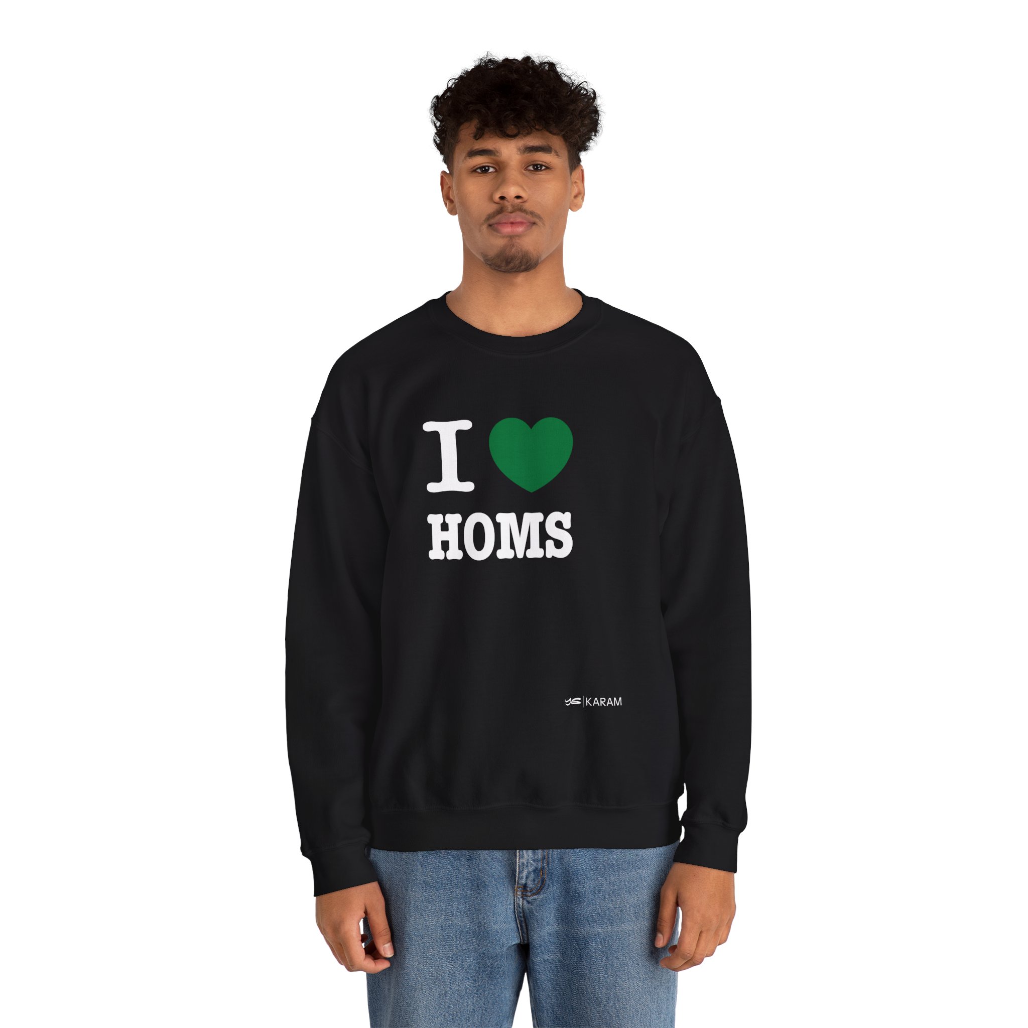 I Love Homs Unisex Heavy Blend Crewneck - Image 8