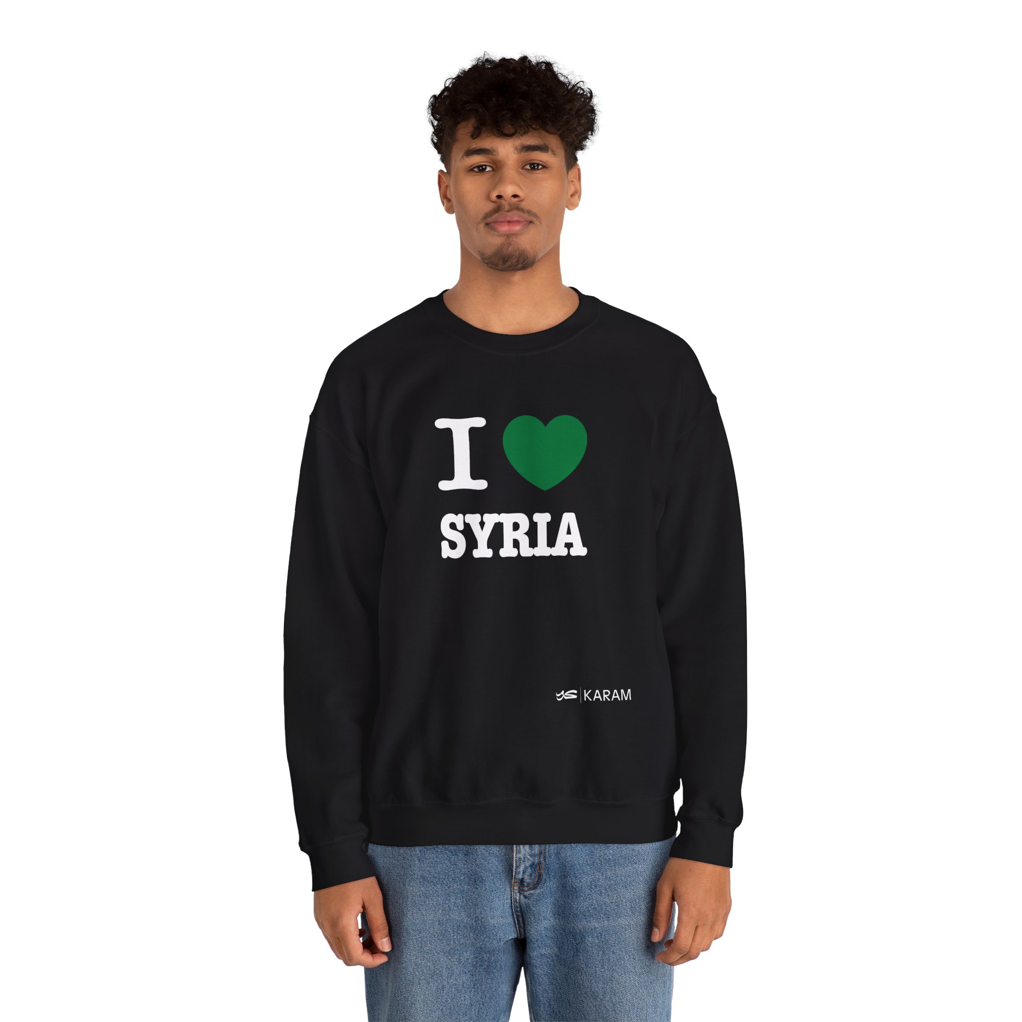 I Love Syria Unisex Heavy Blend Crewneck - Image 7
