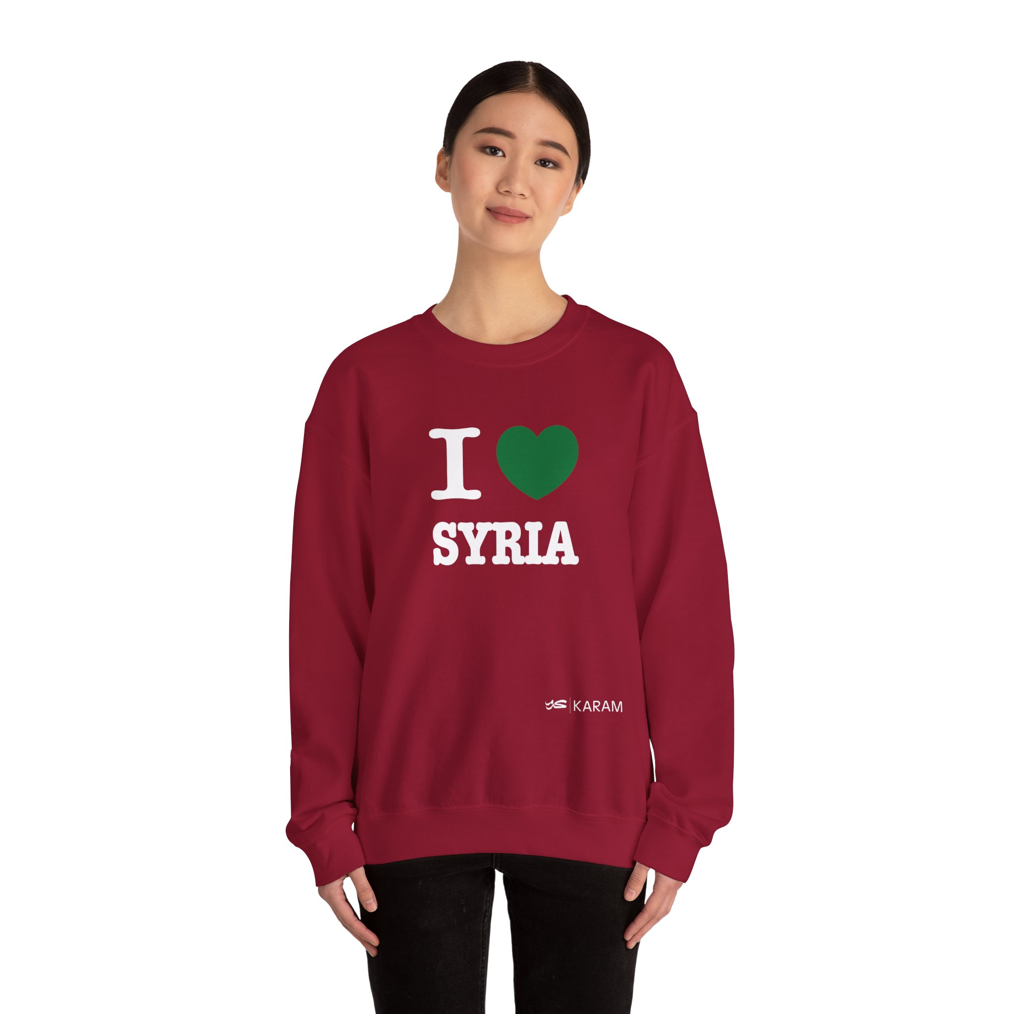 I Love Syria Unisex Heavy Blend Crewneck - Image 36