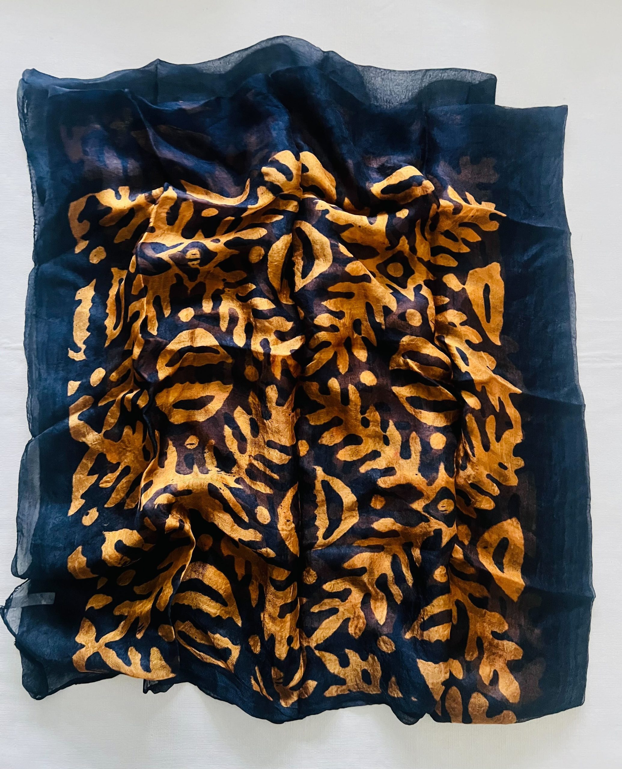 Sayeh Silk Scarf + Artisan Pouch - Image 5